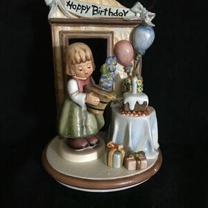 Birthday Treats Hummelscape w/ Birthday Gifts Hummel